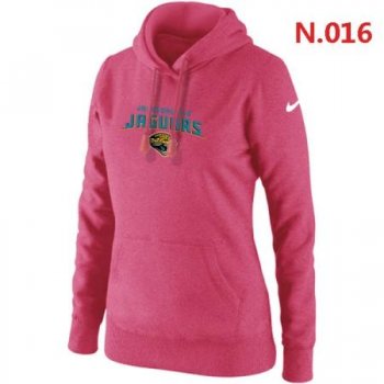 Jacksonville Jaguars Women's Nike Heart & Soul Pullover Hoodie Pink