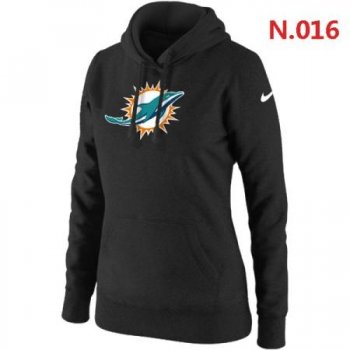 Miami Dolphins Women's Nike Club Rewind Pullover Hoodie ?C Black