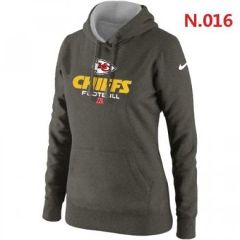 Kansas City Chiefs Women's Nike Critical Victory Pullover Hoodie Dark grey