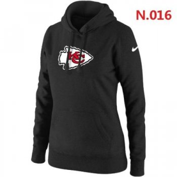 Kansas City Chiefs Women's Nike Club Rewind Pullover Hoodie ?C Black