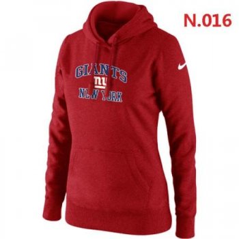 New York Giants Women's Nike Heart & Soul Pullover Hoodie Red