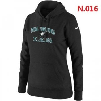 Philadelphia Eagles Women's Nike Heart & Soul Pullover Hoodie Black