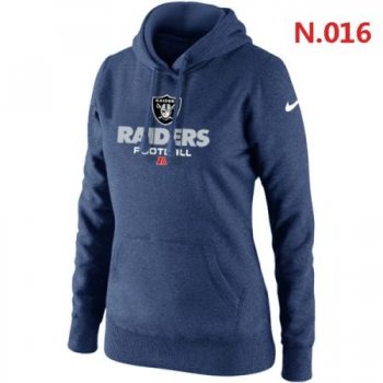 Oakland Raiders Women's Nike Critical Victory Pullover Hoodie Dark blue