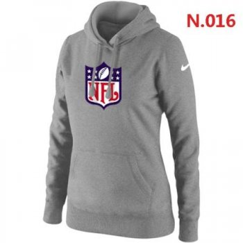 NFL LOGO Women's Nike Club Rewind Pullover Hoodie ?C Light grey