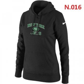 New York Jets Women's Nike Heart & Soul Pullover Hoodie Black