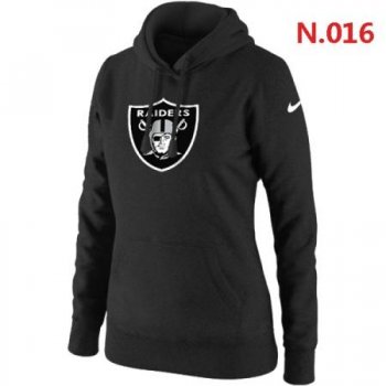 Oakland Raiders Women's Nike Club Rewind Pullover Hoodie ?C Black