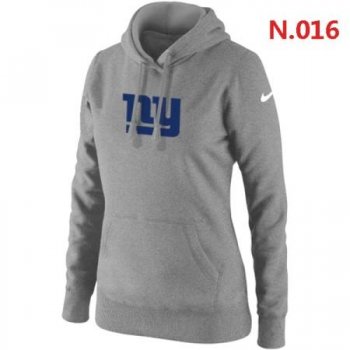 New York Giants Women's Nike Club Rewind Pullover Hoodie ?C Light grey 2