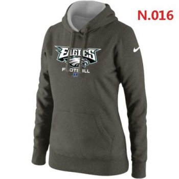 Philadelphia Eagles Women's Nike Critical Victory Pullover Hoodie Dark grey