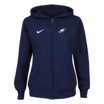 Philadelphia Eagles Ladies Tailgater Full Zip Hoodie - Blue