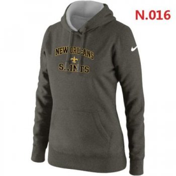 New Orleans Saints Women's Nike Heart & Soul Pullover Hoodie Dark grey