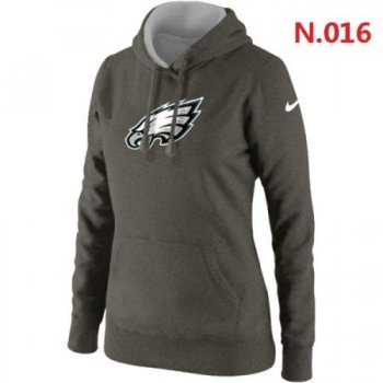 Philadelphia Eagles Women's Nike Club Rewind Pullover Hoodie ?C Dark grey