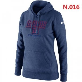 New York Giants Women's Nike Critical Victory Pullover Hoodie Dark blue