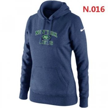 New York Jets Women's Nike Heart & Soul Pullover Hoodie Dark blue