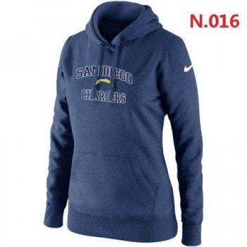 San Diego Charger Women's Nike Heart & Soul Pullover Hoodie Dark blue