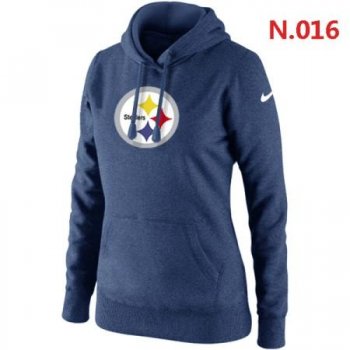 Pittsburgh Steelers Women's Nike Club Rewind Pullover Hoodie ?C Dark blue