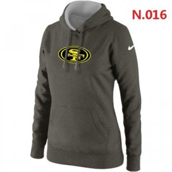 San Francisco 49ers Women's Nike Club Rewind Pullover Hoodie ?C Dark grey 2