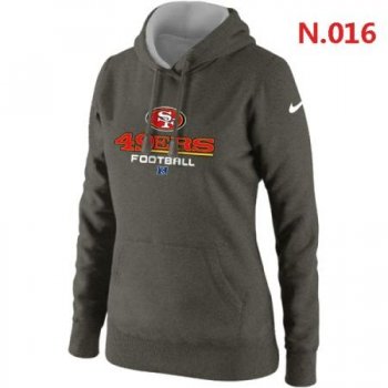 San Francisco 49ers Women's Nike Critical Victory Pullover Hoodie Dark grey