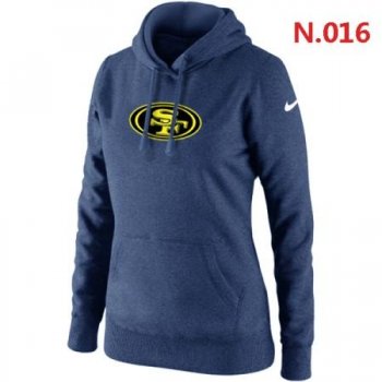 San Francisco 49ers Women's Nike Club Rewind Pullover Hoodie ?C Dark blue 5