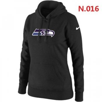 Seattle Seahawks Women's Nike Club Rewind Pullover Hoodie ?C Black