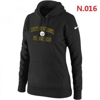 Pittsburgh Steelers Women's Nike Heart & Soul Pullover Hoodie Black