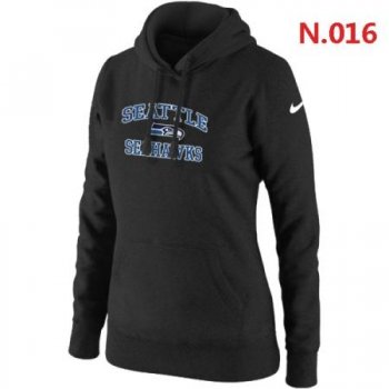 Seattle Seahawks Women's Nike Heart & Soul Pullover Hoodie Black