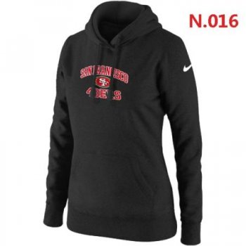 San Francisco 49ers Women's Nike Heart & Soul Pullover Hoodie Black