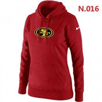 San Francisco 49ers Women's Nike Club Rewind Pullover Hoodie ?C Red 5