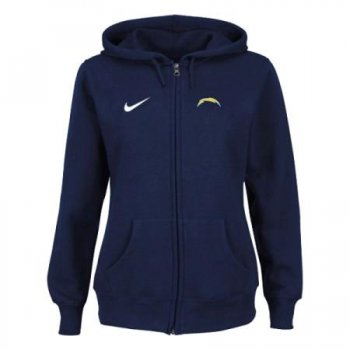 San Diego Charger Ladies Tailgater Full Zip Hoodie - Blue