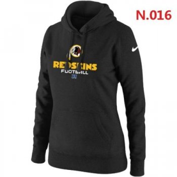 Washington Black Skins Women's Nike Critical Victory Pullover Hoodie Black