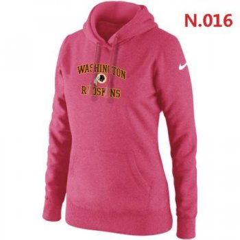 Washington Red Skins Women's Nike Heart & Soul Pullover Hoodie Pink