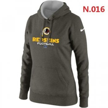 Washington Red Skins Women's Nike Critical Victory Pullover Hoodie Dark grey