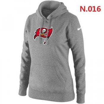 Tampa Bay Buccaneers Women's Nike Club Rewind Pullover Hoodie ?C Light grey