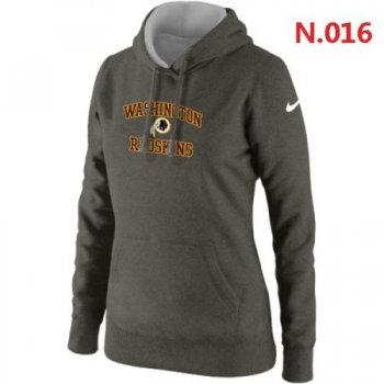 Washington Red Skins Women's Nike Heart & Soul Pullover Hoodie Dark grey