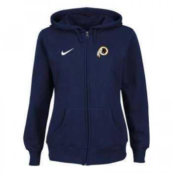 Washington Red Skins Ladies Tailgater Full Zip Hoodie - Blue