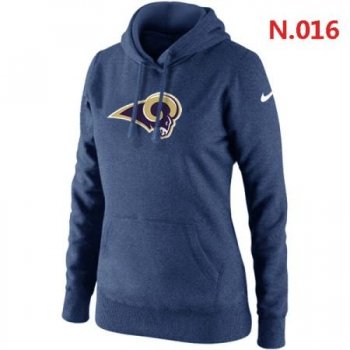 St.Louis Rams Women's Nike Club Rewind Pullover Hoodie ?C Dark blue