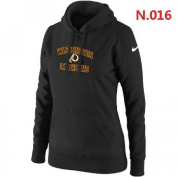 Washington Red Skins Women's Nike Heart & Soul Pullover Hoodie Black