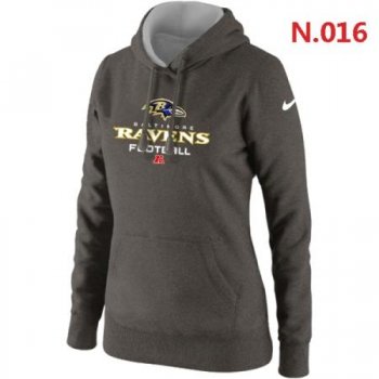 Baltimore Ravens Women's Nike Critical Victory Pullover Hoodie Dark grey