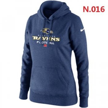 Baltimore Ravens Women's Nike Critical Victory Pullover Hoodie Dark blue