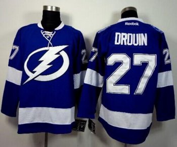 Tampa Bay Lightning #27 Jonathan Drouin Blue Stitched NHL Jersey