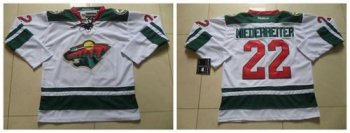 Minnesota Wild #22 Nino Niederreiter White Stitched NHL Jersey