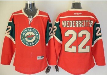 Minnesota Wild #22 Nino Niederreiter Red Stitched NHL Jersey