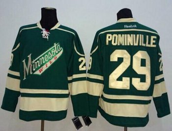 Minnesota Wild #29 Jason Pominville Green Stitched NHL Jersey