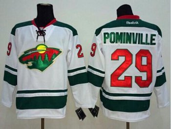 Minnesota Wild #29 Jason Pominville White Stitched NHL Jersey