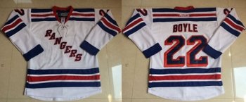 New York Rangers #22 Dan Boyle White Stitched NHL Jersey