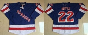 New York Rangers #22 Dan Boyle Blue Stitched NHL Jersey