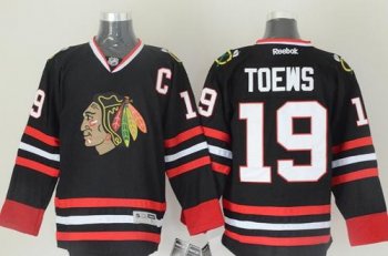 Chicago Blackhawks #19 Jonathan Toews Black Stitched NHL Jersey