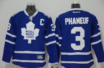 Toronto Maple Leafs #3 Dion Phaneuf Blue Stitched NHL Jersey