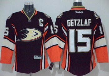 Anaheim Ducks #15 Ryan Getzlaf Stitched Black Third NHL Jersey