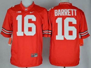 Ohio State Buckeyes #16 J. T. Barrett Red Limited Stitched NCAA Jersey