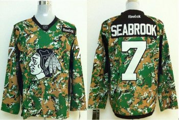 Chicago Blackhawks 7 Brent Seabrook Camo NHL Jerseys